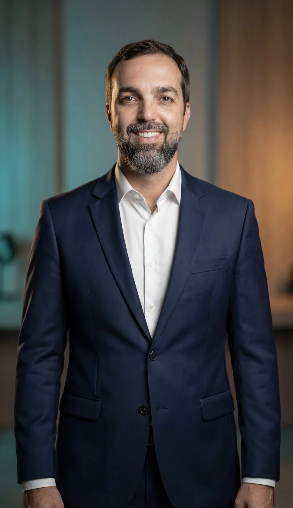 Dr. Sávio Chami em retrato profissional de corpo inteiro