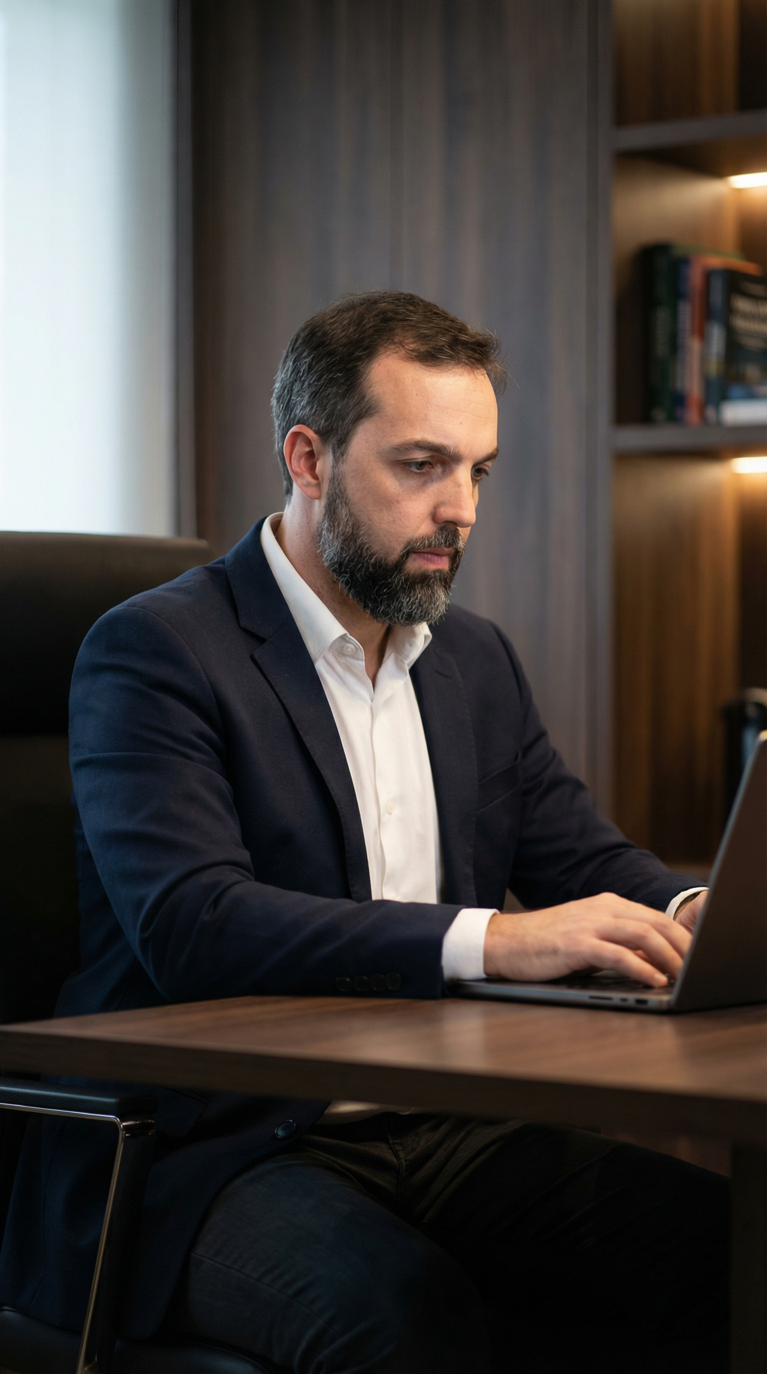Dr. Sávio Chami em atividade de estudo e planejamento